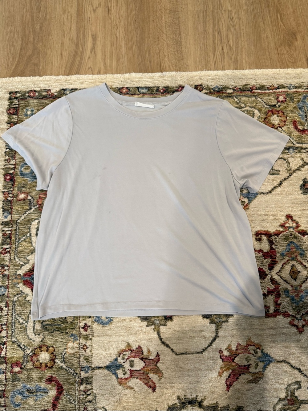 Everyday Crewneck Tee in Light Gray